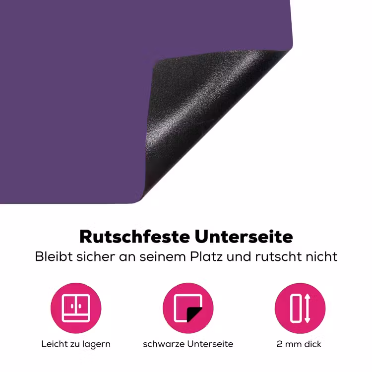 Deep - Plum - Paars Inductie beschermer vinyl 3mm middel 274 -zzzzzzz-lf-onderkant