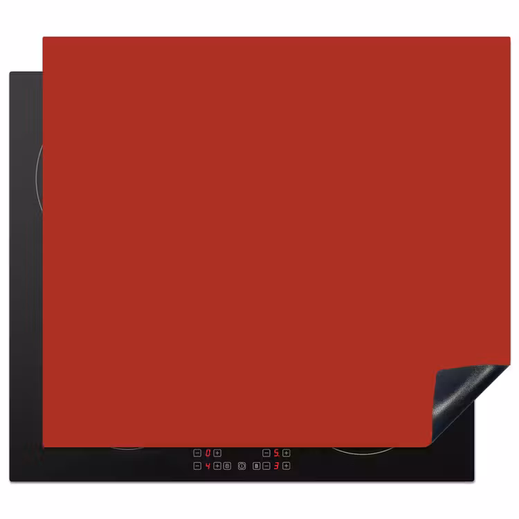 Deep - Crimson - Rood Inductie beschermer vinyl 3mm middel 274 -3d