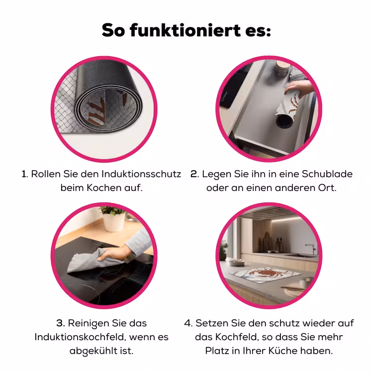 Dier - Mozaïek - Zee - Klassiek - Bruin Inductie beschermer vinyl 3mm middel -zzzzzzz-lf-werking