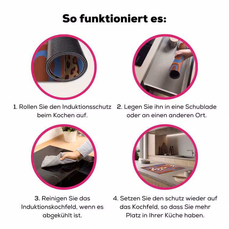 Dieren - Cowboyhoed - Modern - Illustratie - Bruin Inductie beschermer vinyl 3mm middel -zzzzzzz-lf-werking