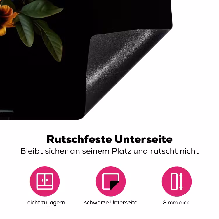 Tulpen - Bessen - Boeket - Vaas Inductie beschermer vinyl 3mm klein -zzzzzzz-lf-onderkant