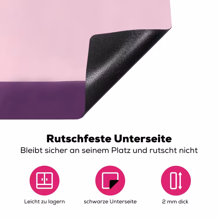 Tulpen - Vaas - Strepen - Paars Inductie beschermer vinyl 3mm klein -zzzzzzz-lf-onderkant