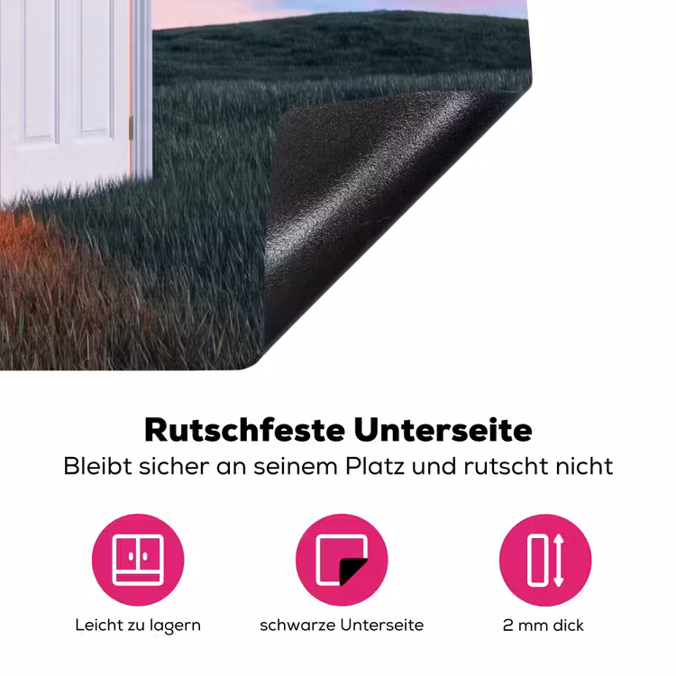 Herdabdeckplatte - Tür – Fantasie – Raum - Deur - Fantasie - Ruimte Inductie beschermer vinyl 3mm middel
