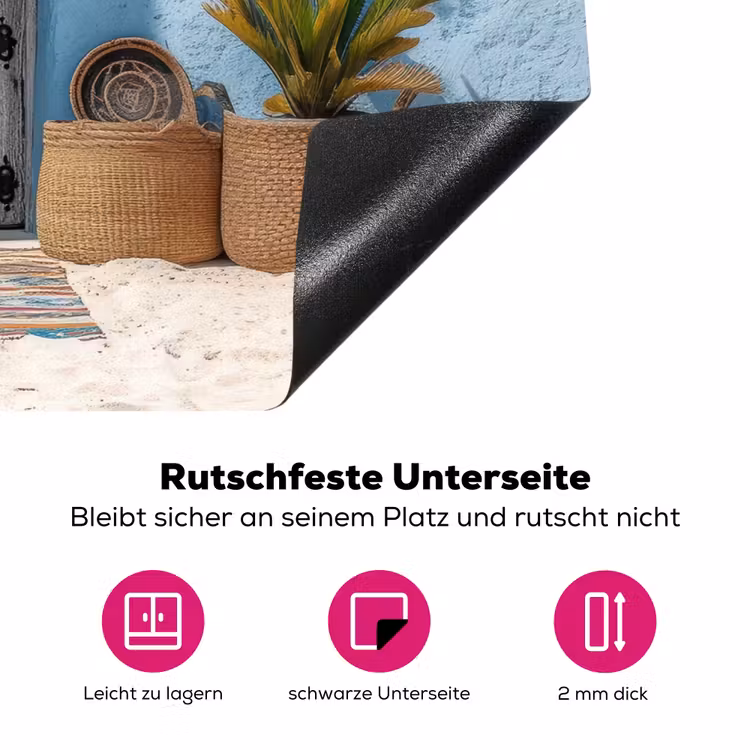 Deur - Manden - Planten Inductie beschermer vinyl 3mm klein -zzzzzzz-lf-onderkant