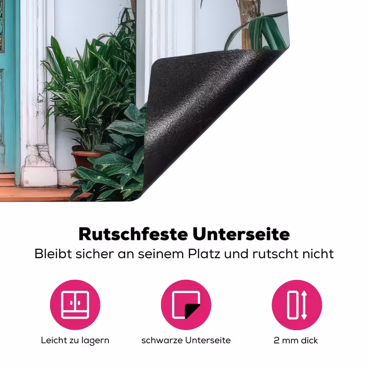 Deur - Patronen - Planten Inductie beschermer vinyl 3mm klein -zzzzzzz-lf-onderkant