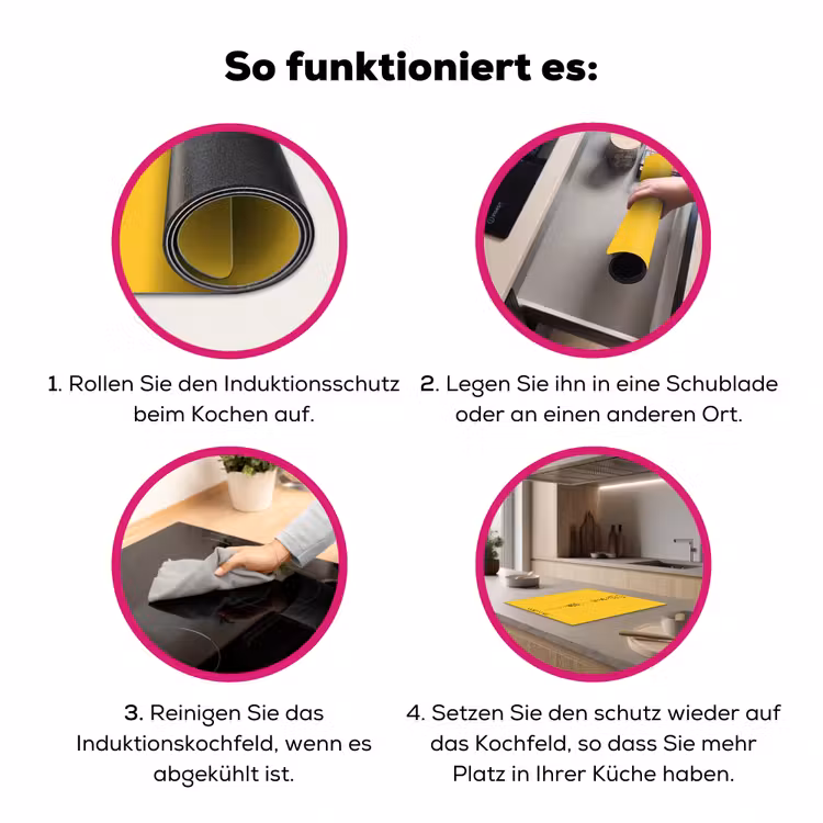 Toren - Seoul - Architectuur - Minimalistisch - Geel Inductie beschermer vinyl 3mm middel -zzzzzzz-lf-werking