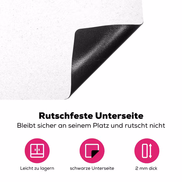 Onbeschreven Blad Inductie beschermer vinyl 3mm klein -zzzzzzz-lf-onderkant
