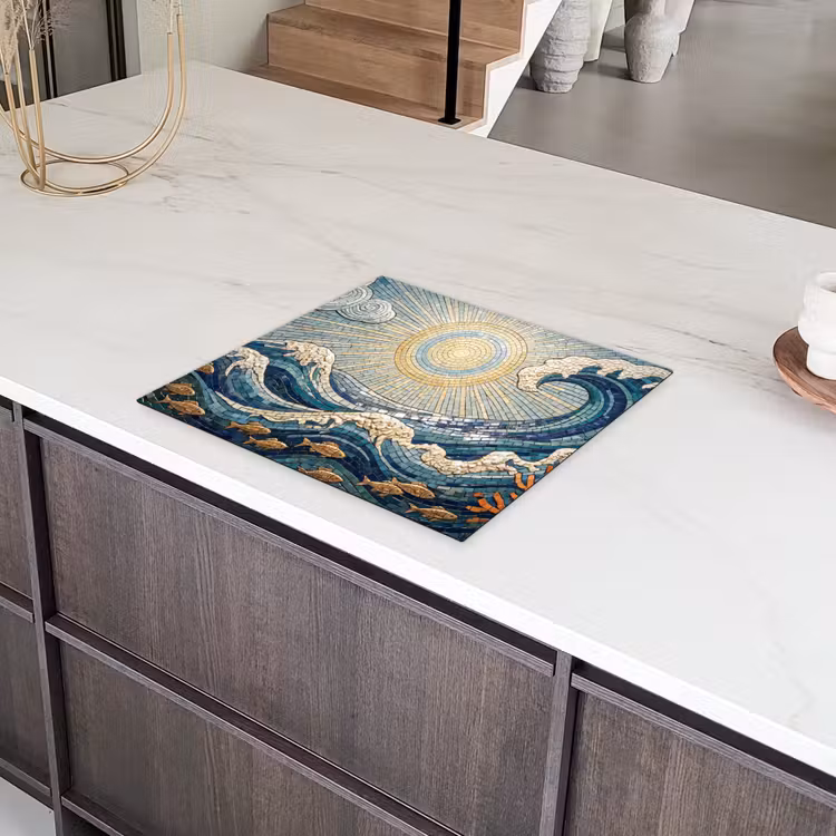 Onderwater - Koraal - Vis - Natuur - Kunst Inductie beschermer vinyl 3mm middel -sfeer8