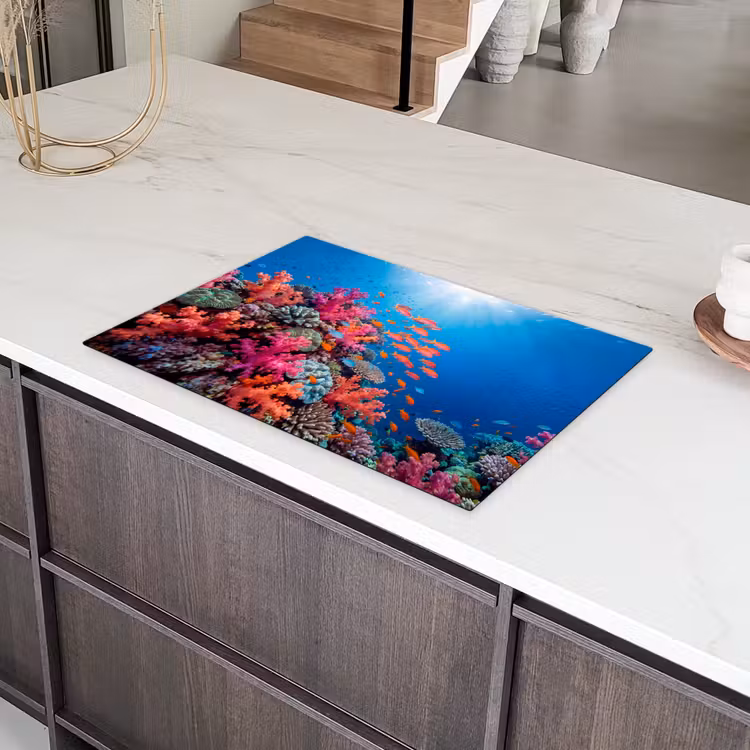 Onderwater - Koraalrif - Vissen - Oceaan - Natuur Inductie beschermer vinyl 3mm klein -sfeer8