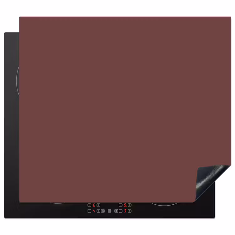 Velvet - Merlot - Rood Inductie beschermer vinyl 3mm middel 274 -3d