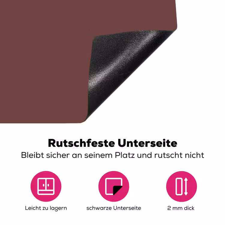 Velvet - Merlot - Rood Inductie beschermer vinyl 3mm middel 274 -zzzzzzz-lf-onderkant