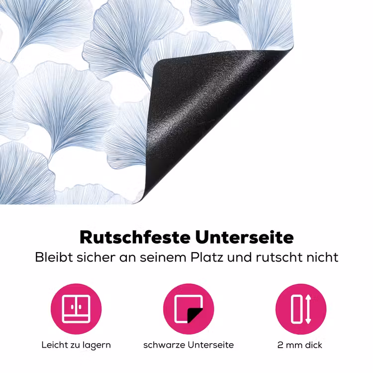 Waaier - Modern - Blauw Inductie beschermer vinyl 3mm klein 276 -zzzzzzz-lf-onderkant