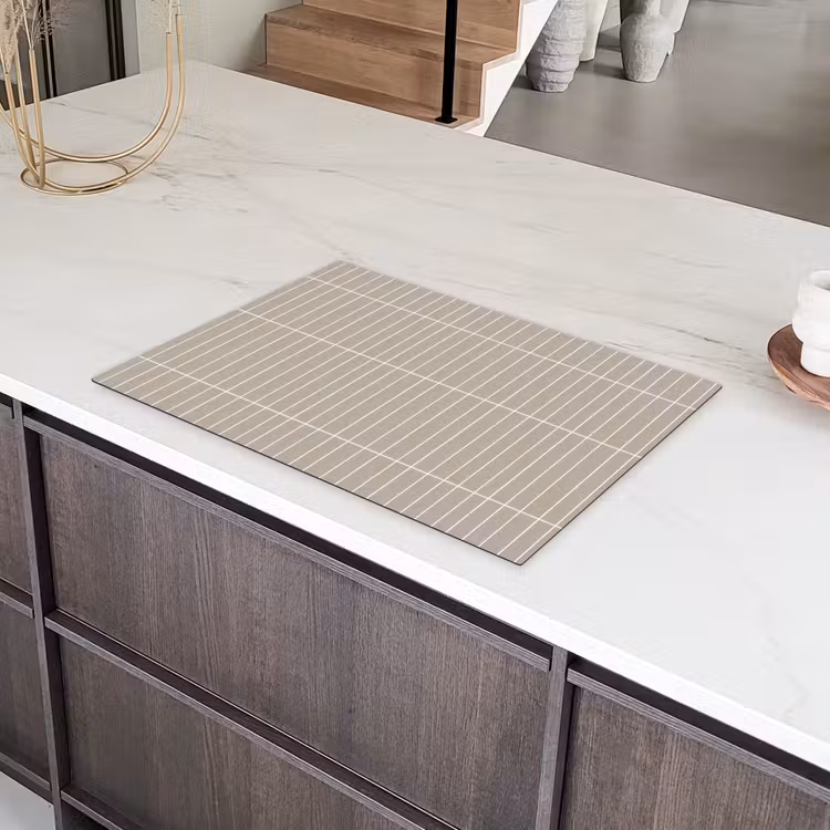 Verticaal - Wandtegel - Licht Beige Inductie beschermer vinyl 3mm klein 276 -sfeer8