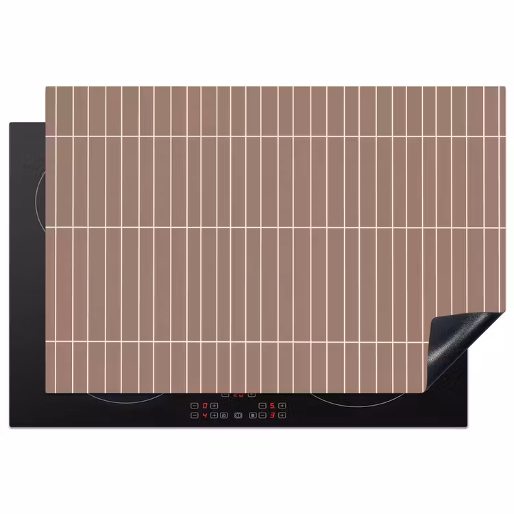 Verticaal - Wandtegel - Terracotta Inductie beschermer vinyl 3mm klein 276 -3d