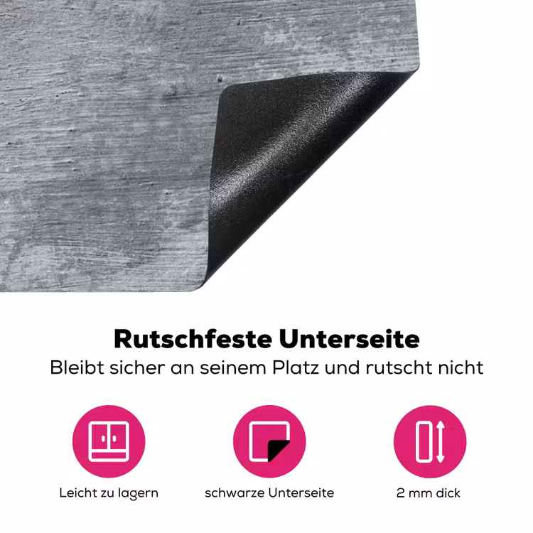 Gebroken Geschiedenis Inductie beschermer vinyl 3mm klein -zzzzzzz-lf-onderkant