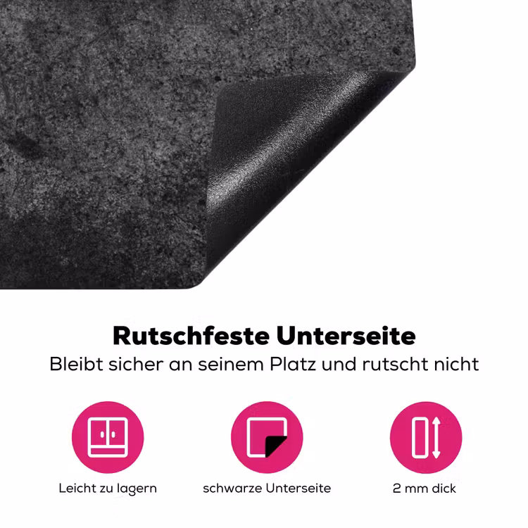 Duister Reliëf Inductie beschermer vinyl 3mm klein -zzzzzzz-lf-onderkant