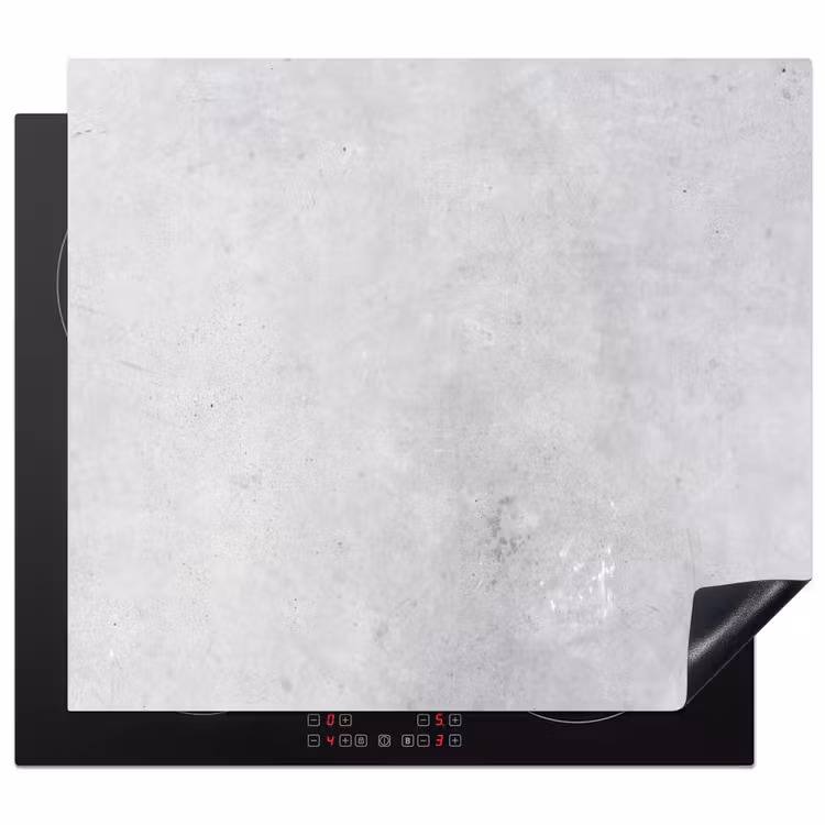 Verwering - Beton - Structuren - Vintage - Industrieel - Grijs Inductie beschermer vinyl 3mm middel -3d