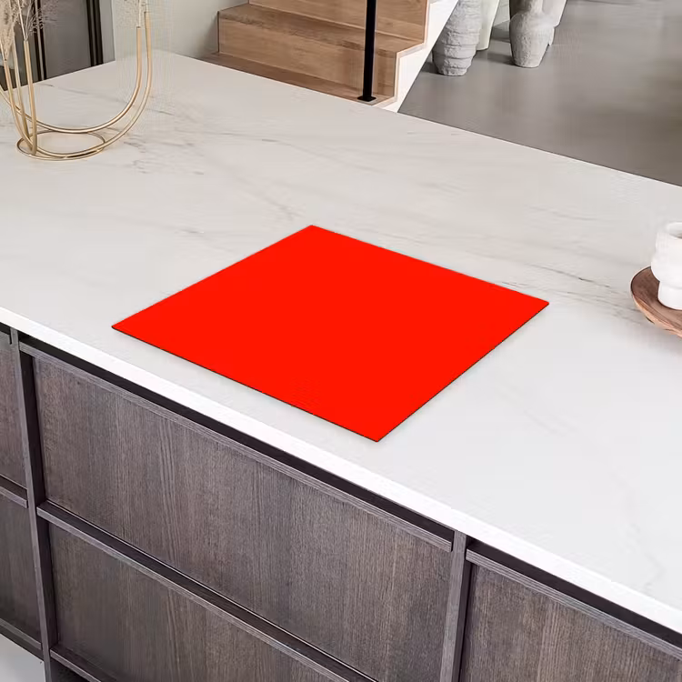 Vibrant - Vermilion - Rood Inductie beschermer vinyl 3mm middel 274 -sfeer8