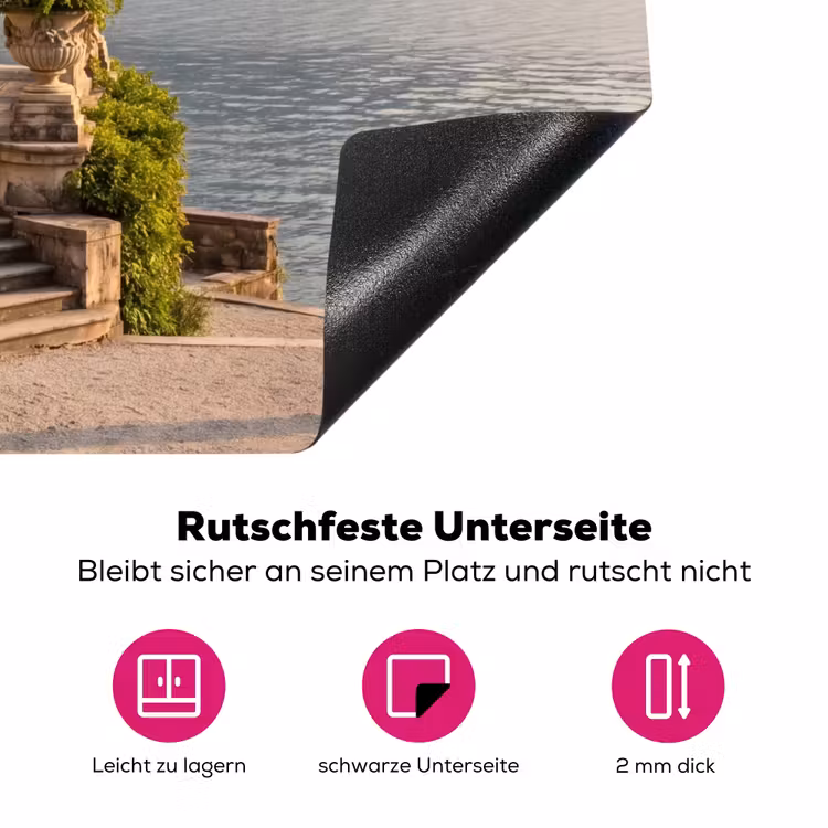 Herdabdeckplatte - Villa – Wasser – Treppen - Villa - water -trappen Inductie beschermer vinyl 3mm middel