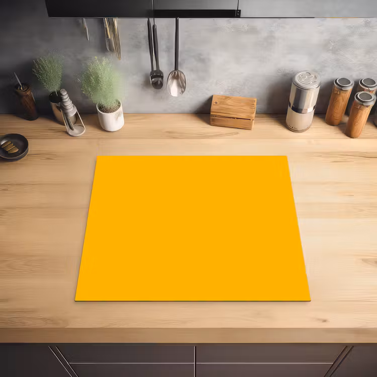 Vivid - Amber - Geel Inductie beschermer vinyl 3mm middel 274 -sfeer5