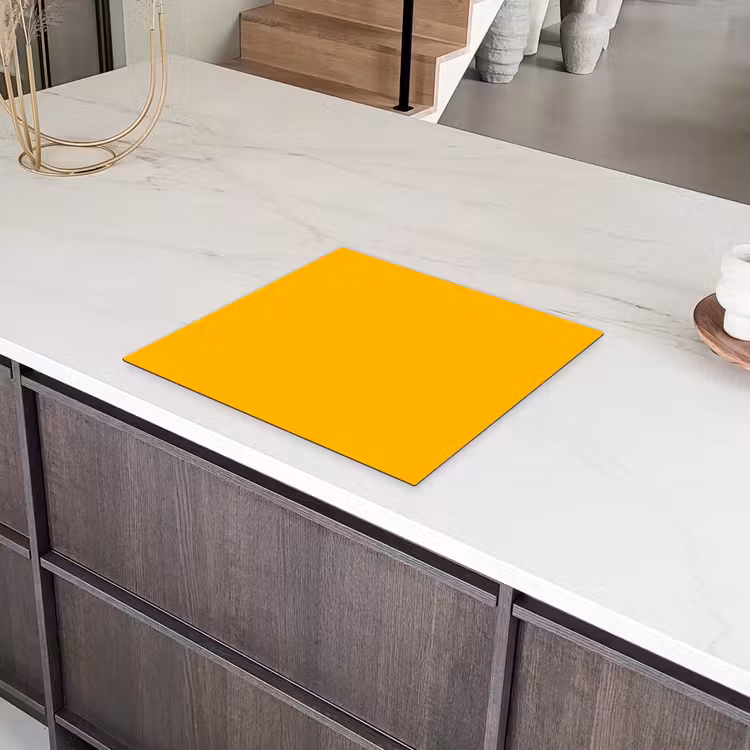 Vivid - Amber - Geel Inductie beschermer vinyl 3mm middel 274 -sfeer8