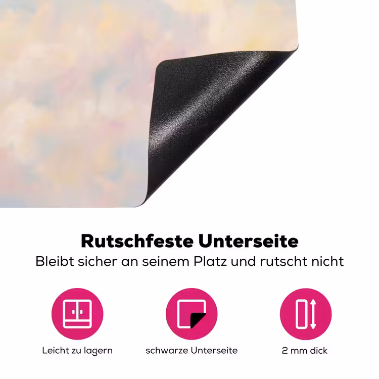 Vogel - Vliegend - Lucht - Modern - Pastel Inductie beschermer vinyl 3mm klein -zzzzzzz-lf-onderkant