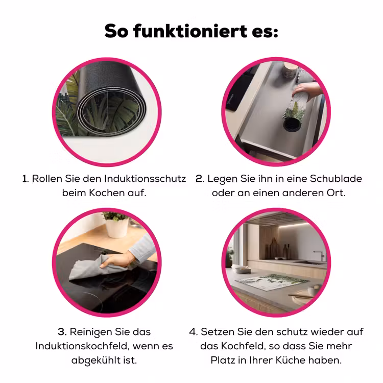 Vogel - Vliegend - Tropisch - Mozaïek - Groen Inductie beschermer vinyl 3mm middel -zzzzzzz-lf-werking