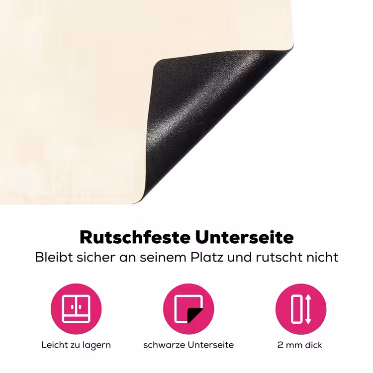 Vogel - Minimalistisch - Geel Inductie beschermer vinyl 3mm klein -zzzzzzz-lf-onderkant