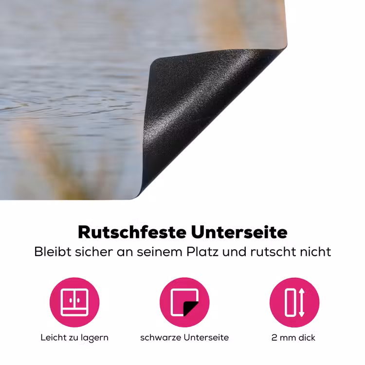 Vogel - Steltloper - Water - Natuur Inductie beschermer vinyl 3mm klein -zzzzzzz-lf-onderkant