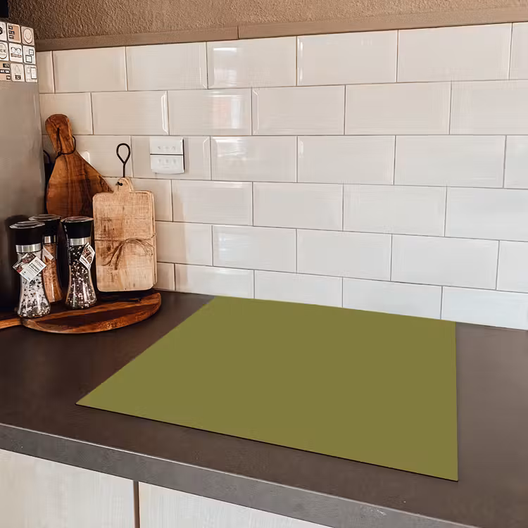 Juniper - Groen - Organisch Inductie beschermer vinyl 3mm middel 274 -sfeer3