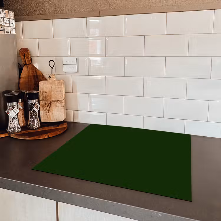 Forest - Green - Groen Inductie beschermer vinyl 3mm middel 274 -sfeer3