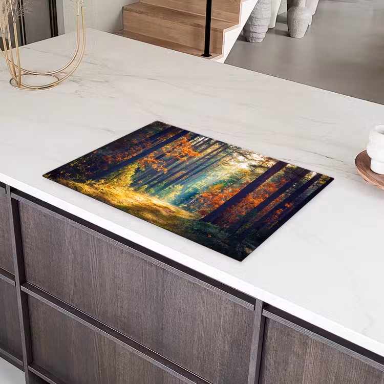 Bos - Zon - Natuur - Herfst Inductie beschermer vinyl 3mm klein -sfeer8
