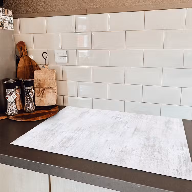 Muur - Geverfd - Wit - Onafgewerkt Inductie beschermer vinyl 3mm klein 276 -sfeer3