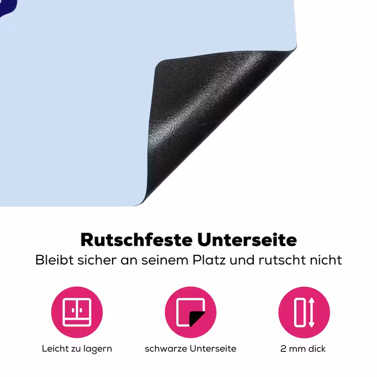 Why not - Blauw - Licht blauw - Quote Inductie beschermer vinyl 3mm klein -zzzzzzz-lf-onderkant