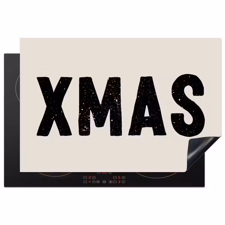 Herdabdeckplatte - Weihnachten - Beige - Zitate - Xmas - Feiertage