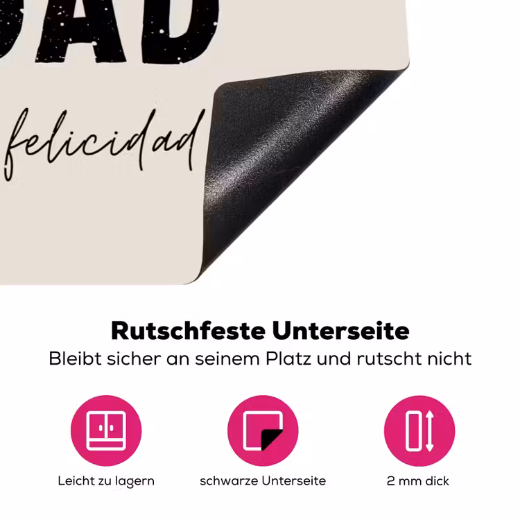 Kerst - Quotes - Feliz navidad - Kerstmis - Feestdagen Inductie beschermer vinyl 3mm klein -zzzzzzz-lf-onderkant