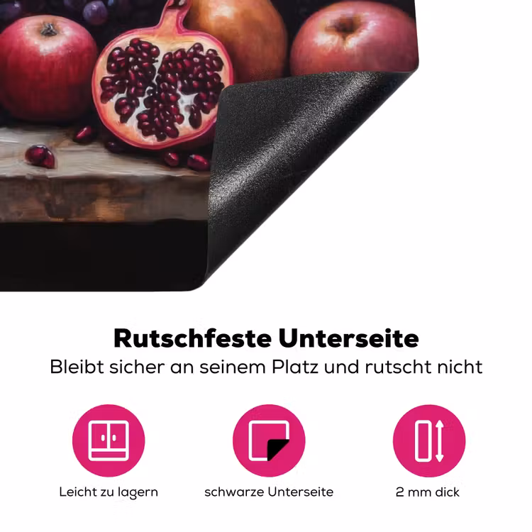 Wijn - Fruit - Stilleven Inductie beschermer vinyl 3mm klein -zzzzzzz-lf-onderkant