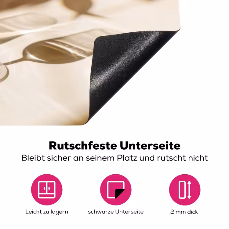 Wijn - Wijnglazen - Wit Inductie beschermer vinyl 3mm klein -zzzzzzz-lf-onderkant