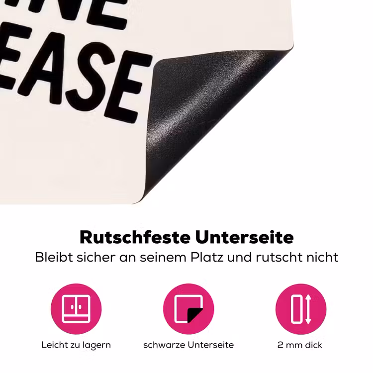 Wijnfles - Quote - Rood - Glas Inductie beschermer vinyl 3mm klein -zzzzzzz-lf-onderkant