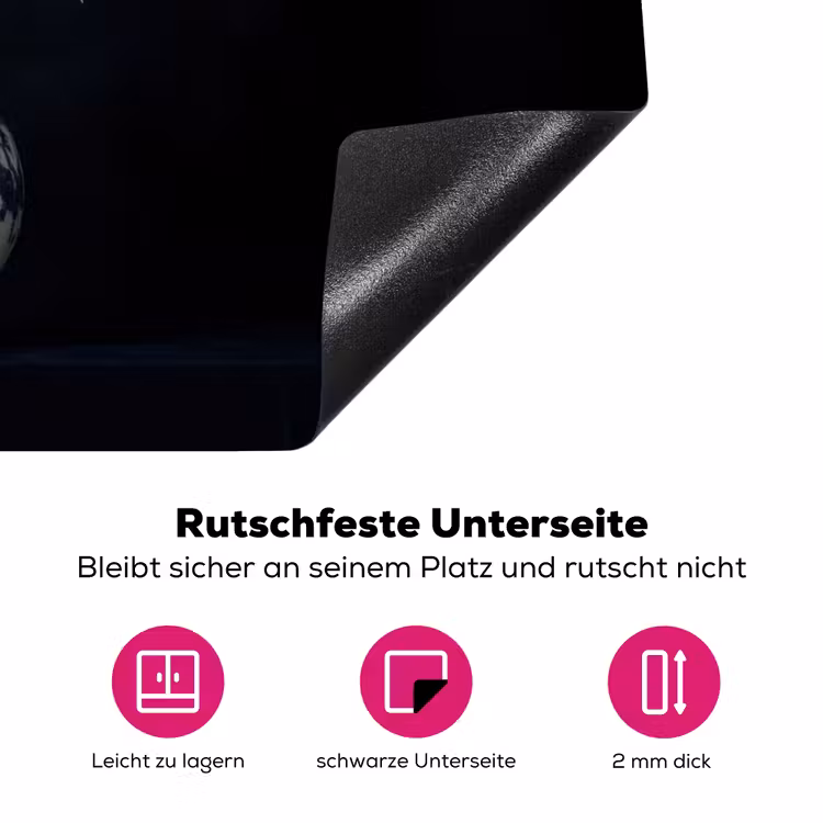 Wit - Bloemen - Tulpen - Vaas Inductie beschermer vinyl 3mm klein -zzzzzzz-lf-onderkant