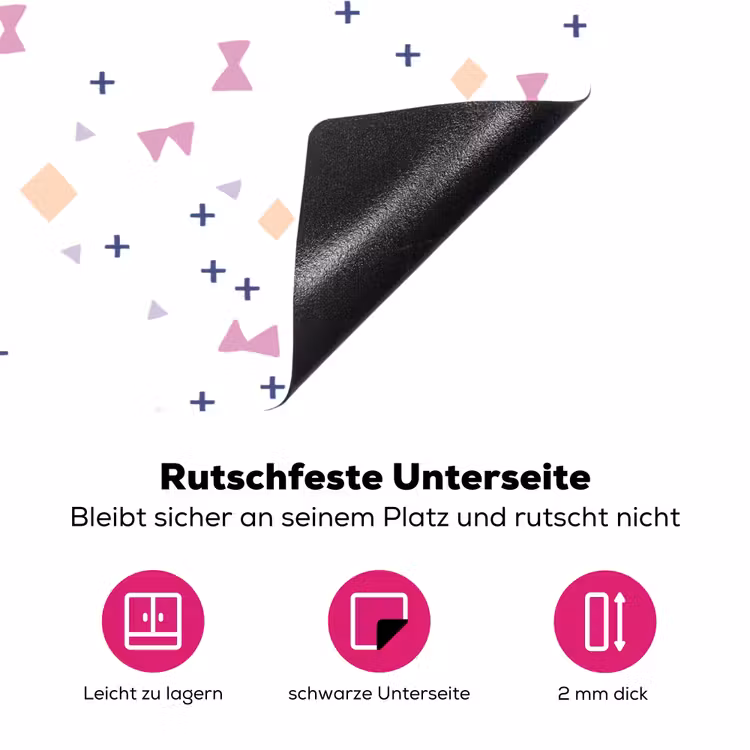 Wit - Vormen - Kleuren Inductie beschermer vinyl 3mm klein 276 -zzzzzzz-lf-onderkant