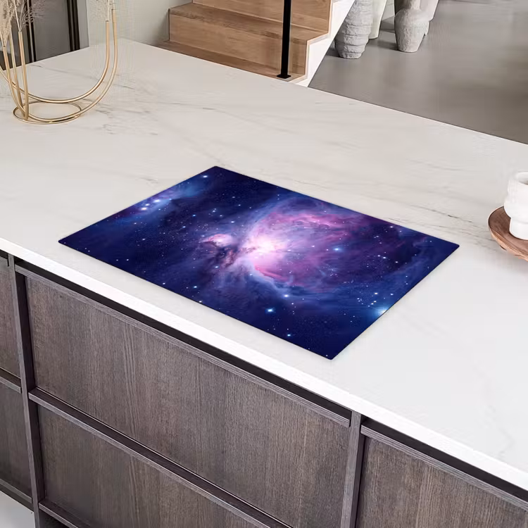Ruimte - Sterren - Kleurrijk Inductie beschermer vinyl 3mm klein -sfeer8