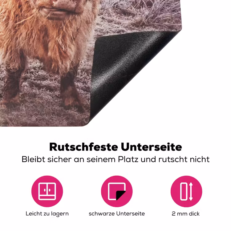 Winterse Glorie Inductie beschermer vinyl 3mm klein -zzzzzzz-lf-onderkant