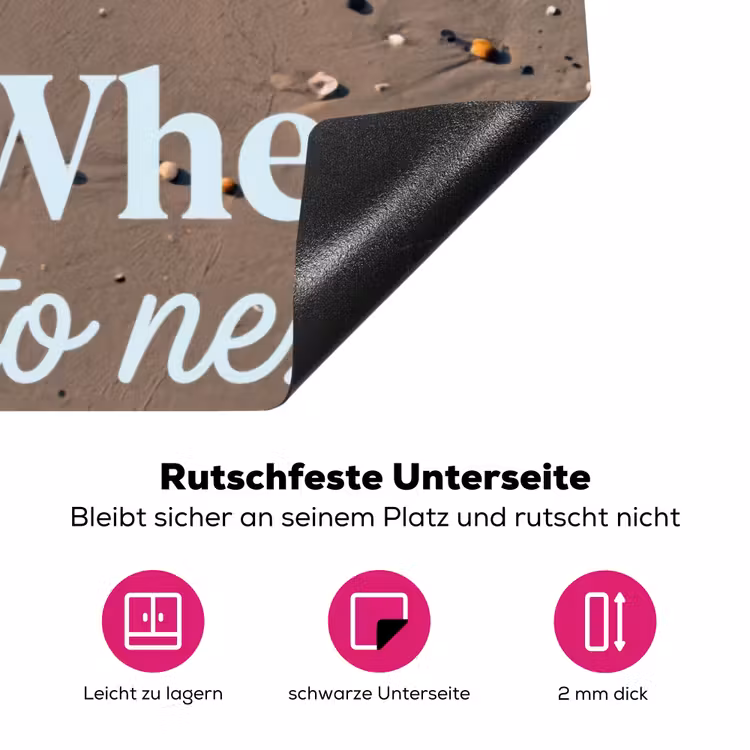 Where to next - Strand - Voetstappen Inductie beschermer vinyl 3mm klein -zzzzzzz-lf-onderkant