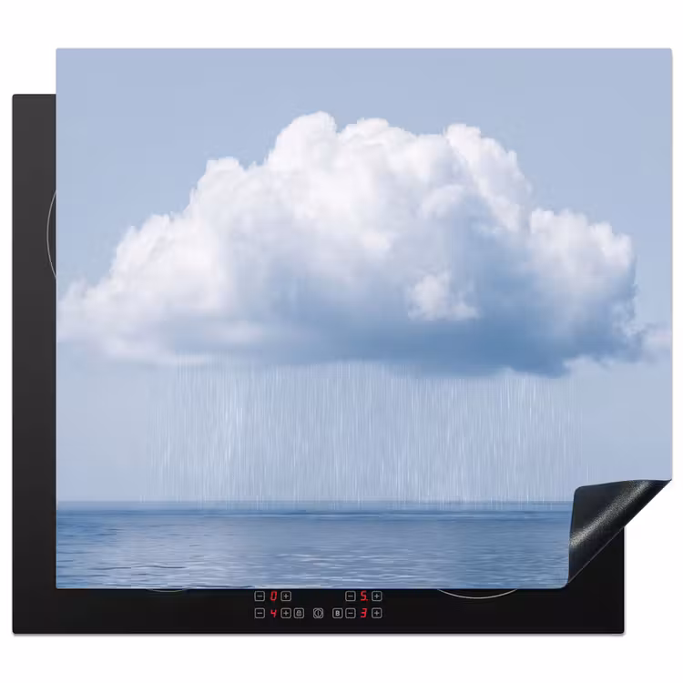 Herdabdeckplatte - Wolke – Regen – Natur - Wolk - Regen - Natuur Inductie beschermer vinyl 3mm middel