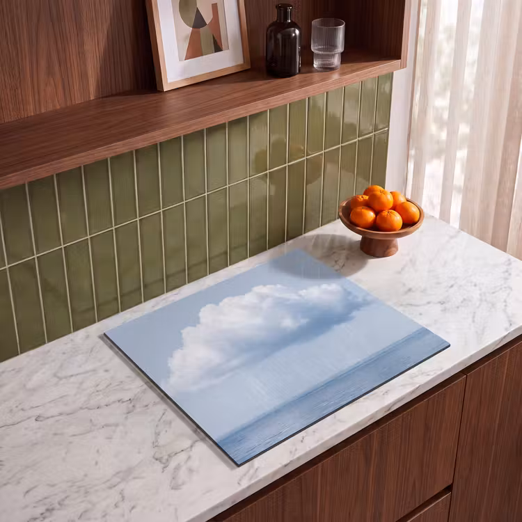 Herdabdeckplatte - Wolke – Regen – Natur - Wolk - Regen - Natuur Inductie beschermer vinyl 3mm middel