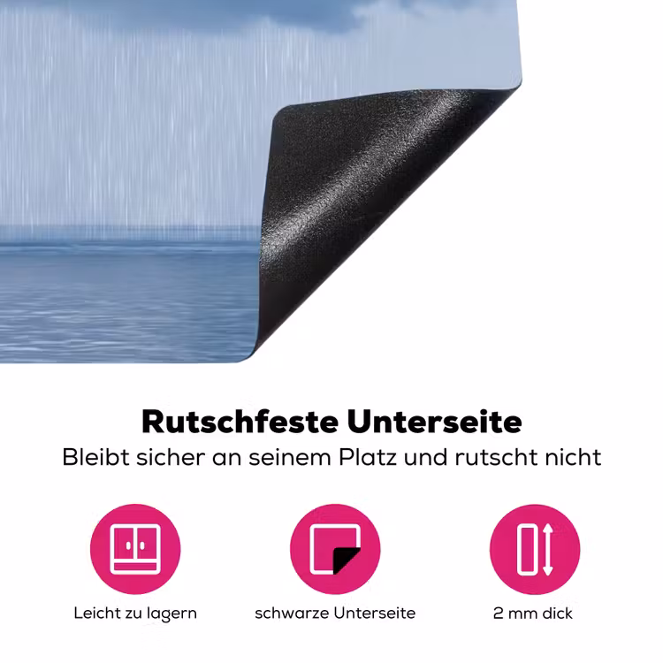 Herdabdeckplatte - Wolke – Regen – Natur - Wolk - Regen - Natuur Inductie beschermer vinyl 3mm middel