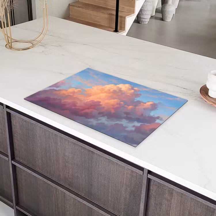 Wolken - Lucht - Natuur - Abstract - Kleurrijk Inductie beschermer vinyl 3mm klein -sfeer8