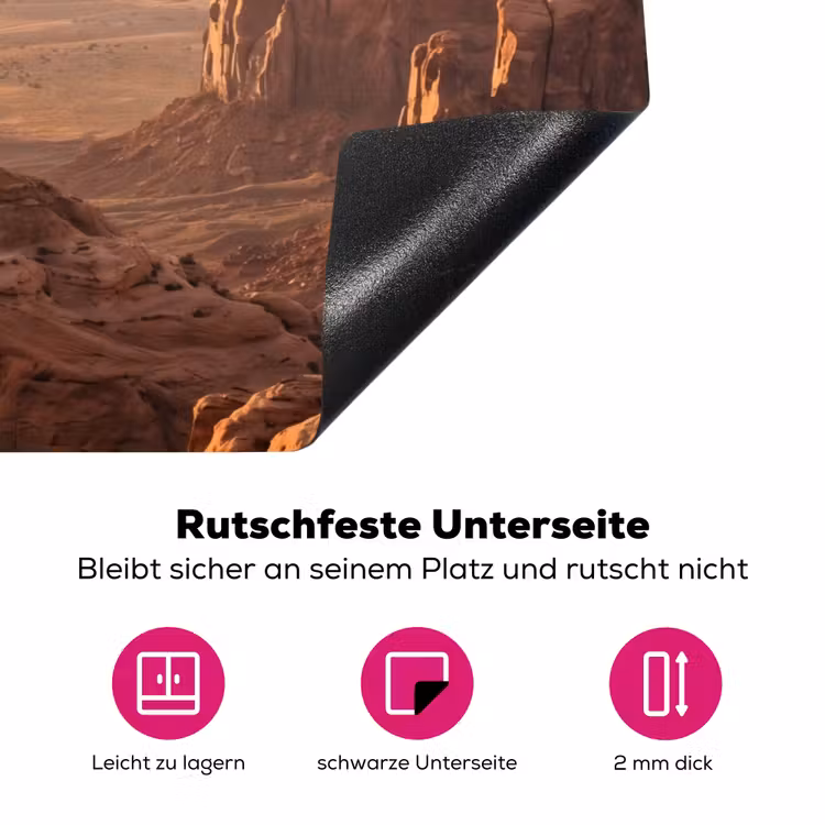 Woestijn - Landschap - Natuur Inductie beschermer vinyl 3mm klein -zzzzzzz-lf-onderkant