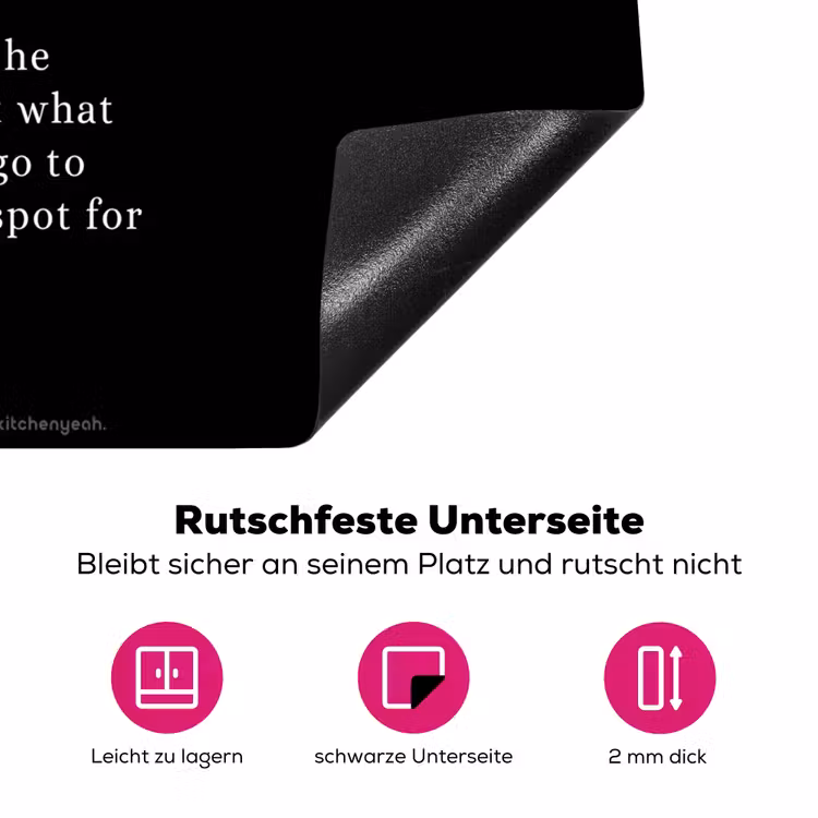 Quote - Zwart - Definitie keuken Inductie beschermer vinyl 3mm middel -zzzzzzz-lf-onderkant